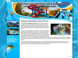 The older non-mobile friendly Waterslide website